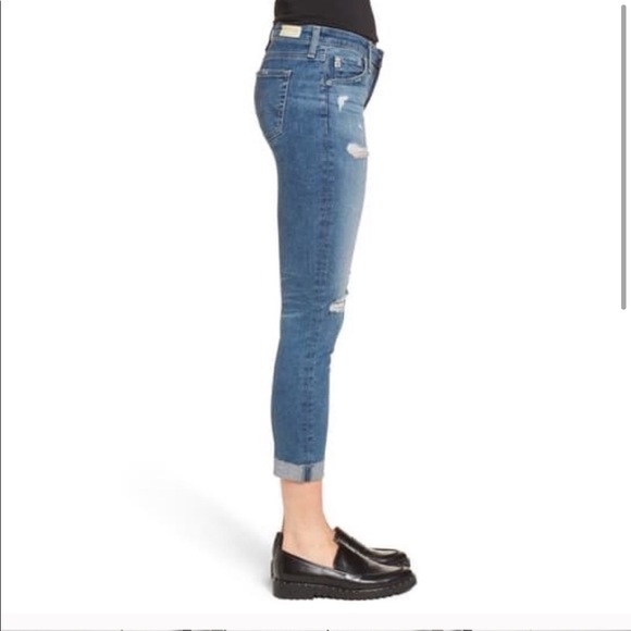 [NWT] AG | Destructed Stilt Crop Ankle Jeans - Picture 3 of 6